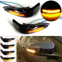 ไฟ LED แบบไดนามิกสัญญาณไฟไฟกะพริบตามลำดับสำหรับ Toyota Corolla Camry Prius C Avalon RAV4ไฟแสดงสถานะกระจกมองหลังและไฟฟ้า