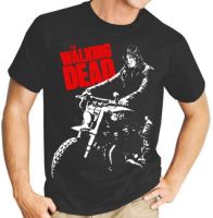 The Walking Dead Daryl Tv Show Mens Black T Shirt Tee