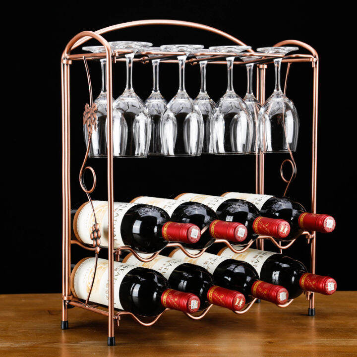 personality-wine-rack-8-bottle-of-8-cup-holder-red-wine-cup-holder-wine-rack-creative-wine-rack-goblet-rack-iron-art-wine-rack