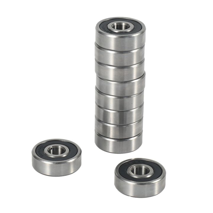 10pcs-628rs-8mmx24mmx8mm-double-sealed-miniature-deep-groove-ball-bearing