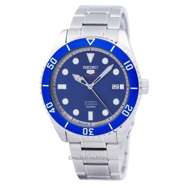 jamesmobile-นาฬิกาข้อมือยี่ห้อ-seiko-5-sports-automatic-srpb89j1-made-in-japan-blue