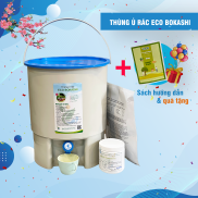 Thùng Ủ Rác Nhà Bếp Eco Bokashi 20.5L Tặng mật rỉ đường, men Eco Pro, Em