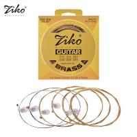 [ammoon]ZIKO DCZ-010 Extra Light สายกีตาร์โปร่งHexagon Alloy Wire Brass Wound Corrosion Resistant 6 Strings Set Musical Instrument Accessories