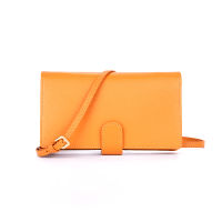 FOLIO: Bliss Wallet on Chain กระเป๋าสะพายพาดลำตัว ผลิตจากหนังแท้ มี 5 สี (โทป, ดำ, แดง, เหลือง, น้ำตาล) มีบริการปั้มชื่อ