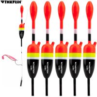 ♕ﺴ๑ 5pcs Fishing Slip Float 1.5in 2.5in Slip Bobber Rigs Balsa Wood Colorful Fishing Float Bobber Bass Fishing Tackle