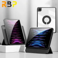 RBP เคสไอแพด 720° Magnetic Smart Anti-bending HD เคสอะคริลิกใสหมุนได้ เคสอัจฉริยะแบบถอดได้สำหรับไอแพด 2022 M2 Pro 11 นิ้ว 2020 Air5 Air4 ไอแพด 7th 8th 9th gen 2021 mini 6 Magnetic Separation ipad Case จัดส่งฟรี สติกเกอร์ DIY ฟรี