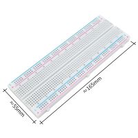 จัดส่งฟรี! เขียงหั่นขนม 10 ชิ้น / ล็อต 830 จุดบัดกรี PCB Bread Board MB-102 MB102 ทดสอบพัฒนา DIY