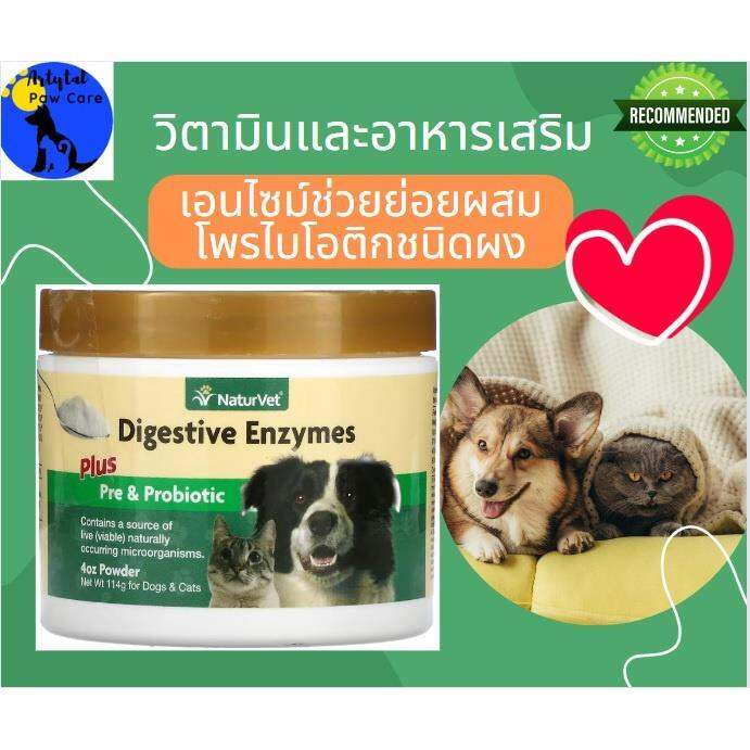Digestive Enzymes Plus Probiotic Powder 4 oz (114 g) Probiotic dog