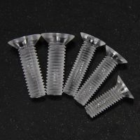 Free shipping  50pcs plastic screws  nylon  transparent screws  PC countersunk head  flat head  cross acrylic  M3 M4 M5 M6 Screw Nut Drivers