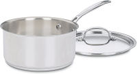 Cuisinart 7193-20 Chefs Classic Stainless 3-Quartกระทะพร้อมฝาสีเงิน