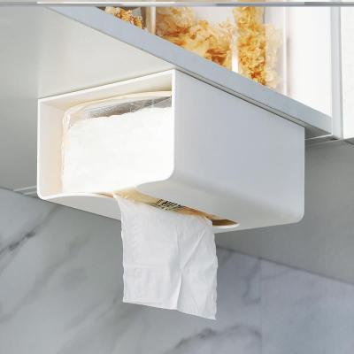 Wall Mounted Toilet Paper Holder White Bathroom Storage Portable Toilet Paper Holders Wc Tissue Badkamer Paper Dispenser EH60PB