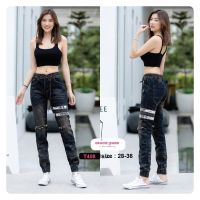 [[Jogger pants]] กางเกง Jogger รุ่น T408 กางเกงขาจั้มยีนส์ผ้ายืด (เป้าซิป) ใส่ได้ทั้งชายหญิงเนื้อผ้า Denim ยืดหยุ่น ใส่สบาย กางเกงขายาว กางเกงยีนส์ผญ