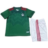 shot goods 2-14 Years Kids Set Mexico national football team 2022-23 Home Kit Boys Girls Football Jersey Pants