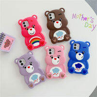 【 ความคุ้มครองเต็มรูปแบบ】Reliver ความเครียด Pop Fidget ของเล่นของเล่น Push It ปลอกซิลิโคนสำหรับ iPhone 11 12 Pro 6 6S Plus 7 7 Plus Plus XS XR XS สูงสุด11 12 Mini Max กรณีน่ารักสายรุ้งนุ่ม
