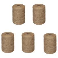 5X 200M/ Roll 2mm Twine Natural Thick Brown Twine for Home Gardening Plant Picture Hanger Industrial Packing String