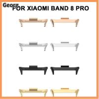 GEORG 2Pcs สายรัดข้อมือ สายอะแดปเตอร์ สายนาฬิกาข้อมือสาย โลหะสำหรับตกแต่ง สายรัดข้อมือ ของใหม่ อุปกรณ์เสริมเสริม ขั้วต่อสายนาฬิกาข้อมือ สำหรับ Xiaomi band 8 Pro