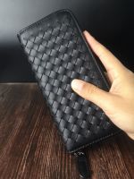 2023 New Woven Wallet Mens Wallet Zipper Trendy Long Ladies Clutch Leather Money Clutch Social Guy 【OCT】