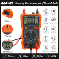 NANWEI Richmeter มัลติมิเตอร์ดิจิทัล RM113A/RM113D NCV,เครื่องวัดแรงดันไฟฟ้า Ac/dc แบบ2000 Counts HFE เครื่องวัดความต้านทานไฟแฟลชพร้อมตัวดูดแม่เหล็กหน้าจอขนาดใหญ่มัลติมิเตอร์