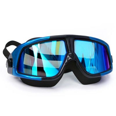 Professional Big Frame Swimming Goggles Myopia Plating Lens Anti-fog  Diopter Diving Glasses Anti-UV Men Women Eyewear Case Goggles