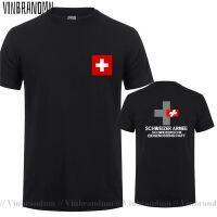 กองทัพสมาพันธรัฐสวิสสวิตเซอร์แลนด์ CHE CH Confoederatio Helvetica T เสื้อ Swiss Armed Forces ยุทธวิธีทหารประเทศเสื้อยืด