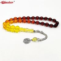 Tasbih Misbaha Bracaccialetto Di Perline Rosario In Resina Rossa Accessori Islamici Perline Di Preghiera