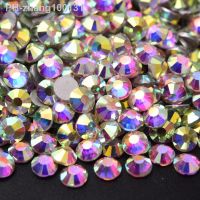 SS3-SS50 Crystal AB Glitter Non Hot Fix Rhinestones Strass uñas Crystals Nail Accessories Nail Gems For Nail Art Nail Charms H0