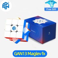 GAN 13 Maglev Fx ลูกบาศก์ความเร็วมายากลแม่เหล็กไม่มีสติกเกอร์ลูกบาศก์มายากลยูวี13 Maglev ของเล่นปริศนาสำหรับเด็ก DAyuns