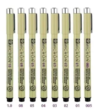 6pcs Zig Kuretake Laundry Pen Medium 0.8mm Black Name Marker