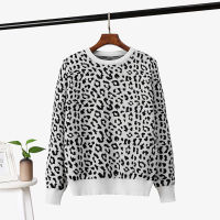 korean jumper Autumn winter Knitted Sweater Women oversized sweaters female leopard jacquard fashion wool blends pullover