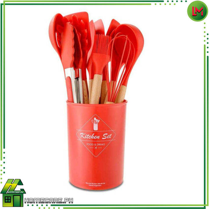 HOMECARE PH. 12 pcs. Kitchen Utensil Set Cooking Baking Kitchenware with Bucket Lazada PH