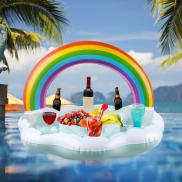 Gociy Inflatable nổi trên nước đế lót ly bồn tắm nước nóng Inflatable nổi