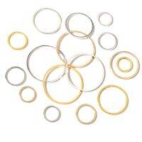 8-40mm Brass Closed Ring Earring Wires Hoops Pendant Connectors Rings For DIY Jewelry Making Supplies Accessories