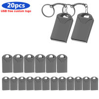 20Pcs Super Mini Pendrive 4g8g16g Usb Flash Drive 32g64g Tiny Pen Drive อุปกรณ์จัดเก็บ Simple Memory Stick U Disk พร้อมพวงกุญแจ