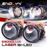 Sinolyn Laser Bi LED Modules Projector Headlight Lenses Hyperboloid LED Car Lights For Hella 3R G5 69000LM 160W Car Accessories Bulbs  LEDs  HIDs