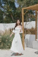 Pirunya - Long Dress 13 เดรสยาว แขนพอง แต่งระบาย