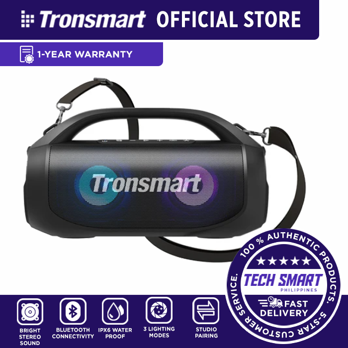 Tronsmart Bang SE Bluetooth Party Speaker 3 Lighting Modes, 24 Hours of  Playtime, IPX6 Waterproof - Black