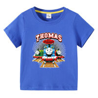 Thoma-S ฤดูร้อนผ้าฝ้าย100% เสื้อยืดเด็กด้วยแสงชายหญิงเด็กท็อปส์แขนสั้น Lesure Lesure