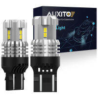 AUXITO 2ชิ้น7443 7440 7441 P21W หลอดไฟ LED 3020 6000K T20สีขาว W21 W21W/5W ไฟเลี้ยวไฟเบรค LED สำรองไฟ12V