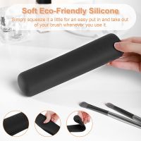 Portable Silicone Tool Sink Makeup Silicone Pad Makeup Brush Case Make Brush Holder Lemon Makeup Bag Travel Holder