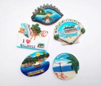 【YF】✾  Fridge Decoration Maldives Seaview Tourism Souvenir Resin Refrigerator Sticker
