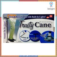 ไม้เท้าผู้สูงอายุ มีไฟฉาย ปรับสูงต่ำได้ พับได้ trusty cane สีดำ flashsale ลดกระหน่ำ