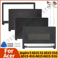 อะไหล่โน้ตบุ๊คใหม่สำหรับ Acer Fo Aspire 5 A515-51 A515-51G A515-41G A615ปกหลัง LCD/บานพับ/ฝาปิดโน้ตบุคเปลี่ยน15.6ได้ A615-51กรัม