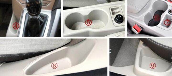 รถ-anti-dirty-pad-ประตู-groove-gate-slot-ถ้วย-armrest-storage-pad-anti-slip-mat-สำหรับ-ford-focus-2012