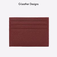 Minimalist Slim Genuine Cow Leather Bank Credit Card Holder Monogram Name Wallet Soft Card Case for Men and Women Card Holders