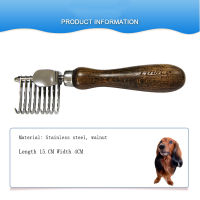 Dog Comb Pet Groomer Rake Brush for Dogs and Cats Professional Deshedding Tool Reduces Knots &amp; Tangles comb for dog