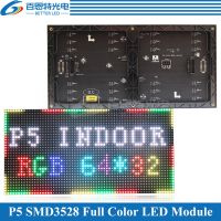 โมดูลแผงหน้าจอ Led ในร่ม P5 320*160มม. 64*32พิกเซล1/16สแกน Smd3528 Rgb 3in1 Smd P5สีเต็มรูปแบบโมดูลจอแสดงผล Led