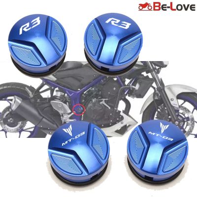 Frame Hole Caps For YAMAHA yzf R3 MT-03 2004-2018 2019 2020 2021 Motorcycle Accessories Carved Decorative Cover Plug YZFR3 MT03