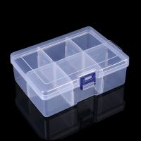 6 Grids Plastic Removable Divider Storage Box Adjustable Organizer Case for Jewelry Earrings Bead Small Parts Hardware and Craft