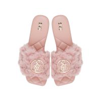 SHU PALETTE SOFT TEDDY ON SIGNET SANDALS - PINK รองเท้าแตะ