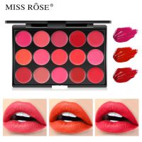 15 Color Lipstick Tray Matte Velvet Fog Makeup Moisturizing Waterproof Lip Gloss Plate Smooth Hydrating Lasting Lipstick Plate